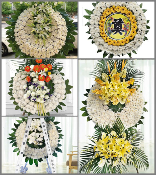 山西长治长子县石哲镇平泉村花圈速递